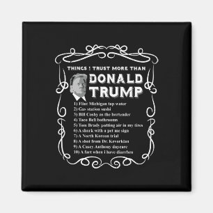 Jag litar på mer än Donald Trump Anti Potus Vote B Magnet