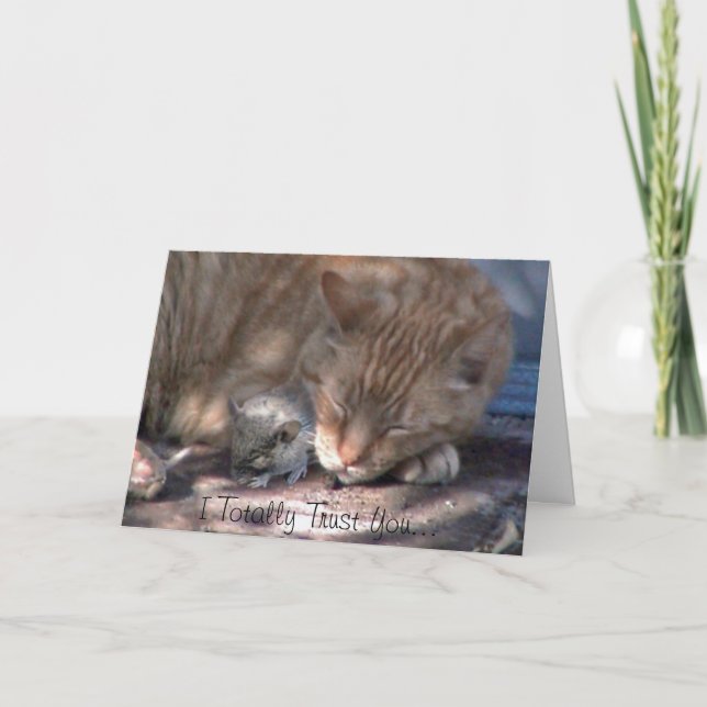 Jag litar på totalt dig… helgkort (Framsida)