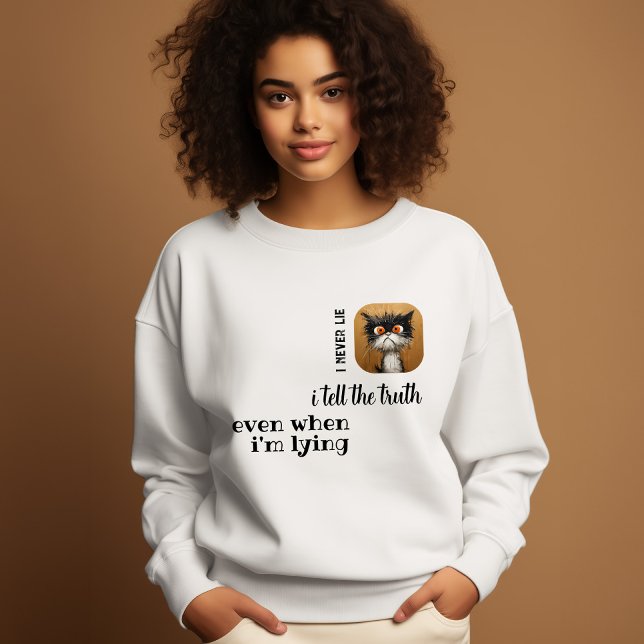 Jag Ljuger aldrig roligt Cat T Shirt (Skapare uppladdad)