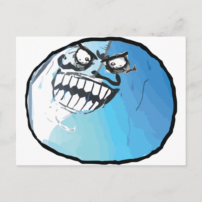 Jag ljugit ansikte vykort (Framsida)