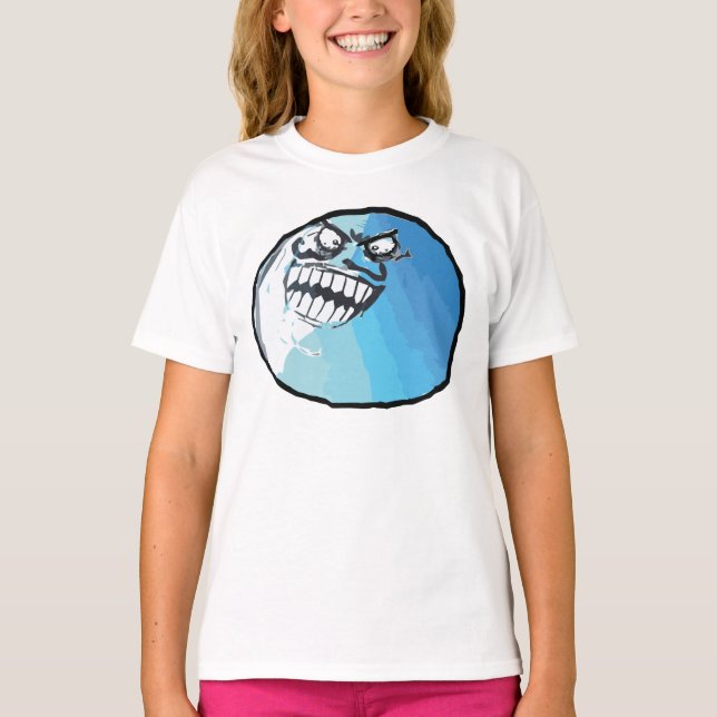 Jag Ljugit Rage Ansikte Meme T-shirt (Framsida)