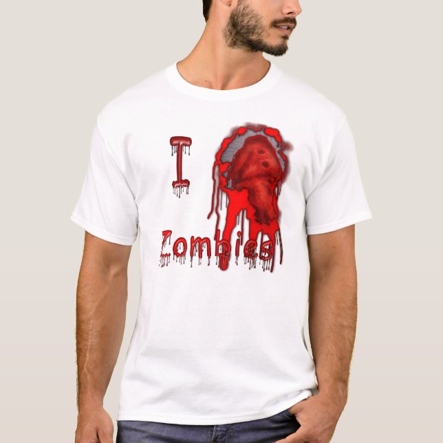 Jag ljusa hjärtaZombies flår Tee Shirt (Framsida)