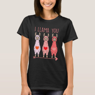 Jag Llama dig cute Valentines day Alpaca Gires T Shirt
