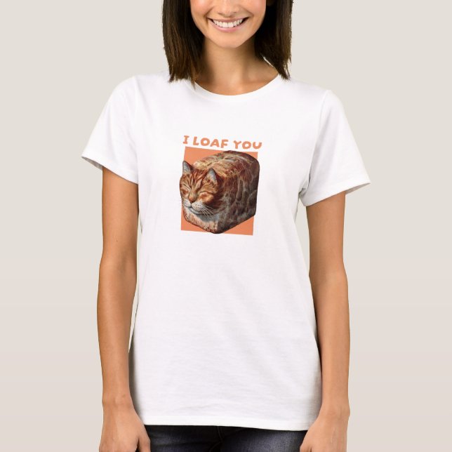 Jag Loaf dig Kärlek T Shirt (Framsida)