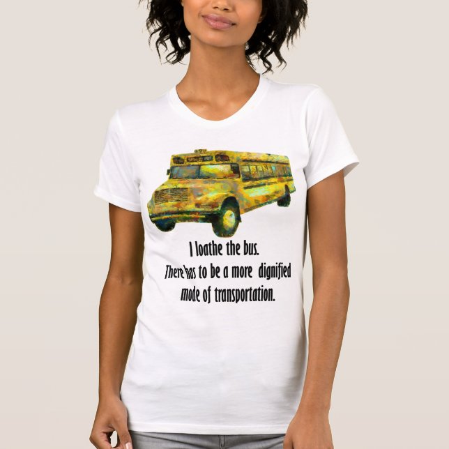 Jag Loathe Buss Grått Women's T Shirt (Framsida)