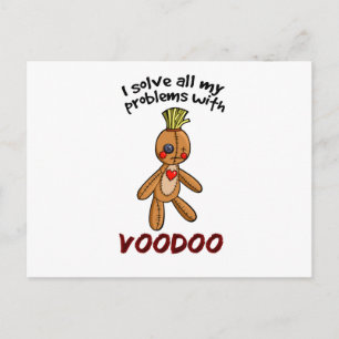 Jag löser alla mina problem med Voodoo Vykort