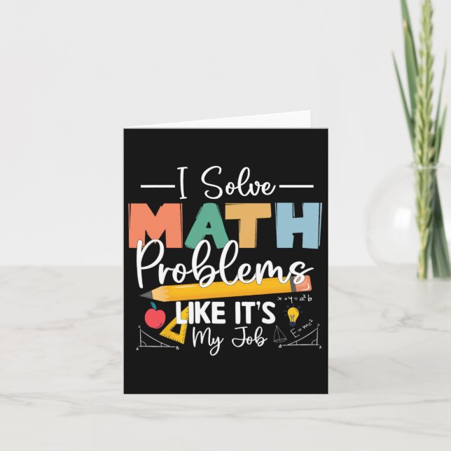 Jag löser matematiska problem som om det är mitt j kort (Framsida)