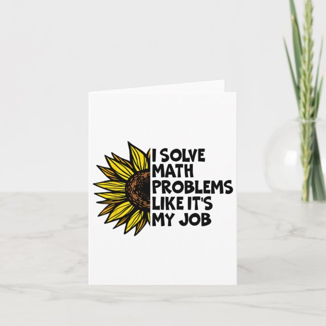 Jag löser matematiska problem som om det är mitt j kort (Framsida)