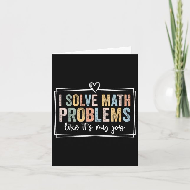 Jag löser matematiska problem som om det är mitt j kort (Framsida)