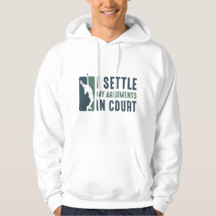 Jag löser mina argument i domstolen hoodie