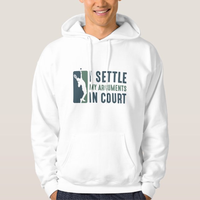 Jag löser mina argument i domstolen hoodie (Framsida)