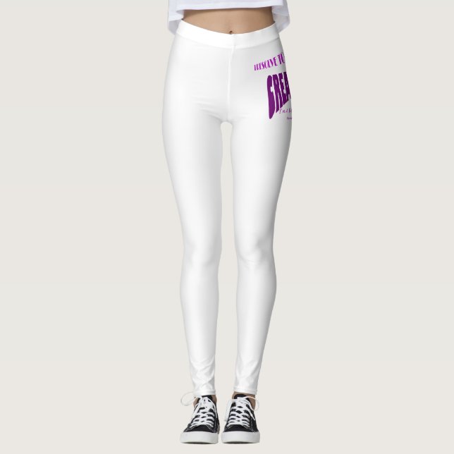 Jag löser till. För arbete kläder ut! Leggings (Framsida)