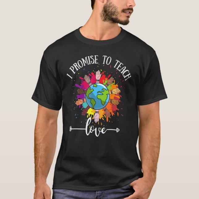 Jag lovar att lära känna Kärlek, jämlikhet och jäm T Shirt (Framsida)