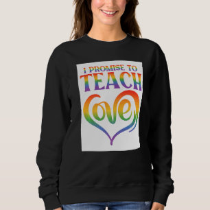 Jag lovar att lära ut kärlek lesbisk gay stolt reg t shirt