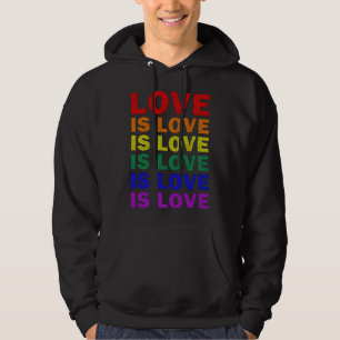 Jag lovar att ta hand om Kärlek HBT-Q-Pridet Proud Hoodie