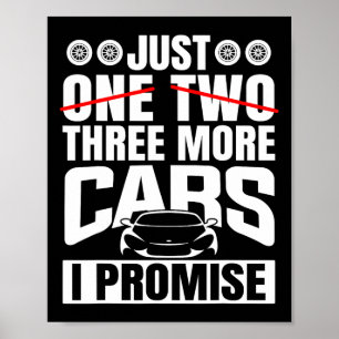 Jag lovar bara ytterligare tre bilar Älskare Manar Poster