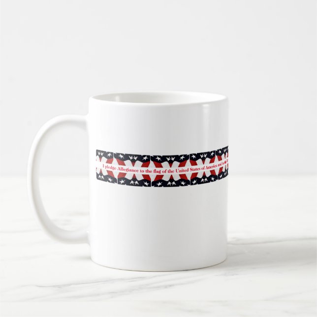 Jag lovar lojalitet med Flagga Kaffemugg (Vänster)