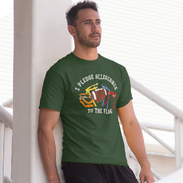 Jag lovar lojalitet mot Flagga fotbollsgrafik T Shirt