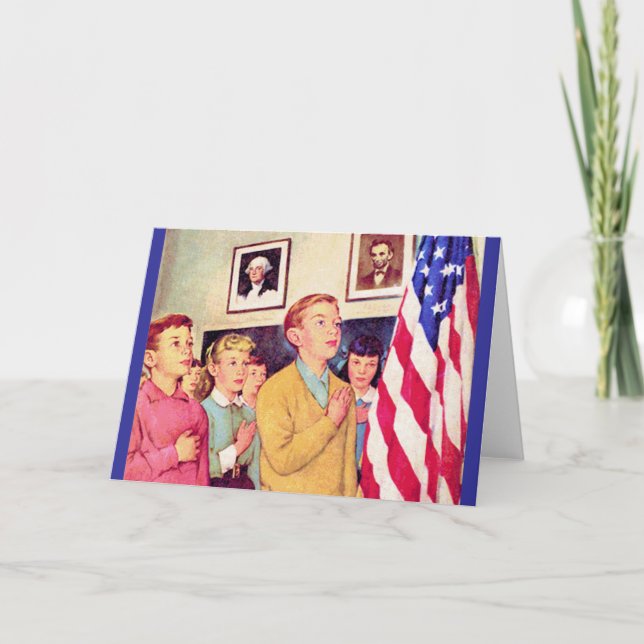 Jag lovar lojalitet mot Flagga Kort (Framsida)