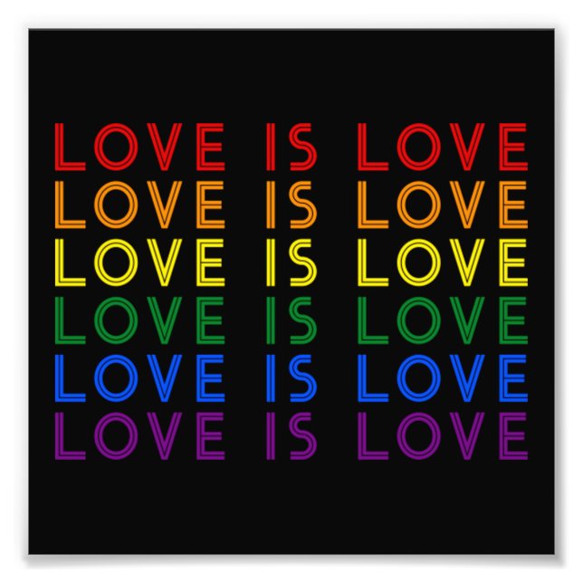 Jag lovar till Teach Kärlek - mångfald, jämlikhet  Fototryck (Framsidan)