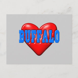 Jag LoveBuffalo Vykort