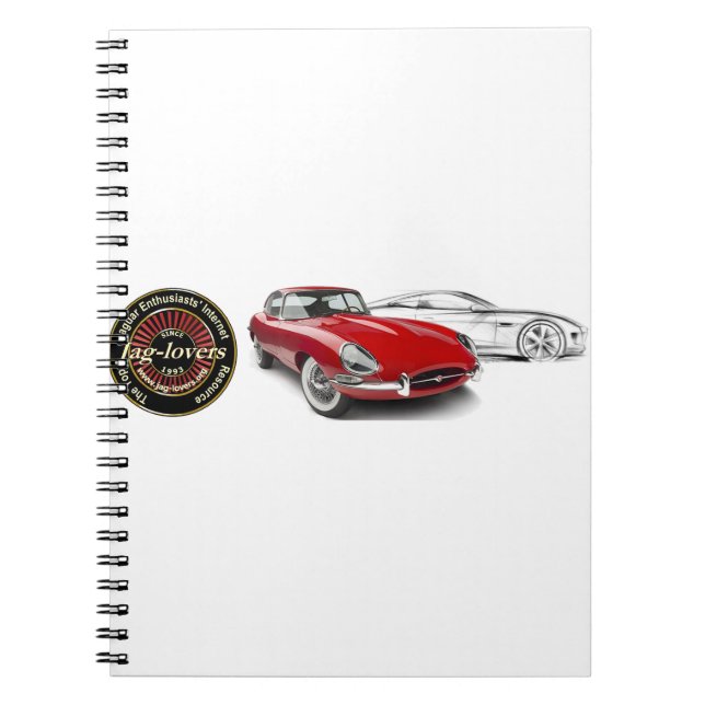 Jag-lovers E-Type Anteckningsbok (Framsidan)