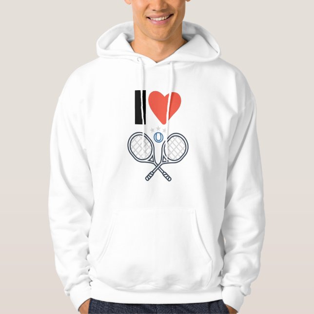 Jag LoveTennis Hoodie (Framsida)