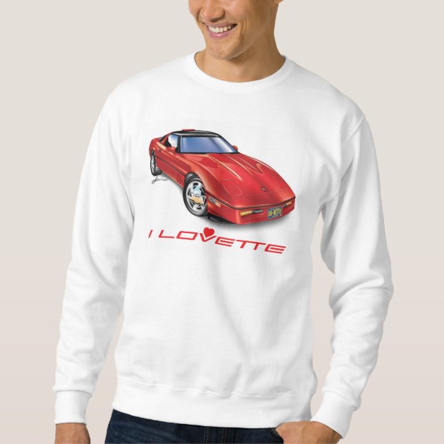 JAG LOVETTE UNIQUE CAR DESIGN LÅNG ÄRMAD TRÖJA (Framsida)