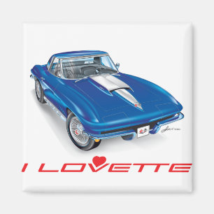 JAG LOVETTE UNIQUE CAR DESIGN MAGNET