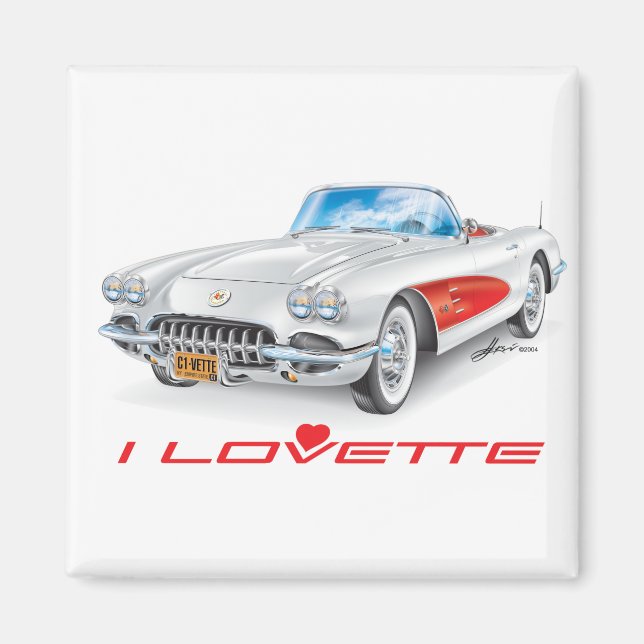 JAG LOVETTE UNIQUE CAR DESIGN MAGNET (Framsidan)