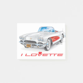 JAG LOVETTE UNIQUE CAR DESIGN POST-IT BLOCK