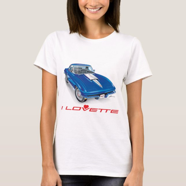 JAG LOVETTE UNIQUE CAR DESIGN T SHIRT (Framsida)
