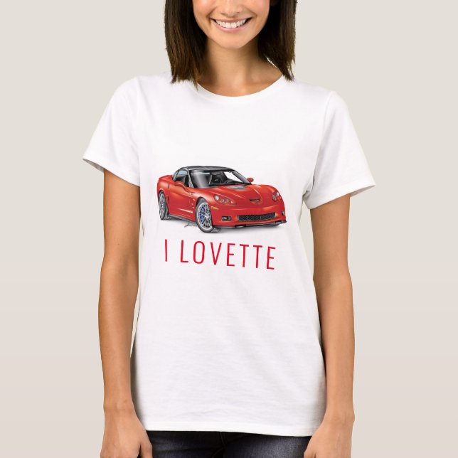 JAG LOVETTE UNIQUE CAR DESIGN T SHIRT (Framsida)