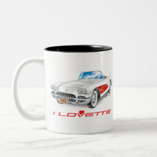 JAG LOVETTE UNIQUE CAR DESIGN Två-Tonad MUGG