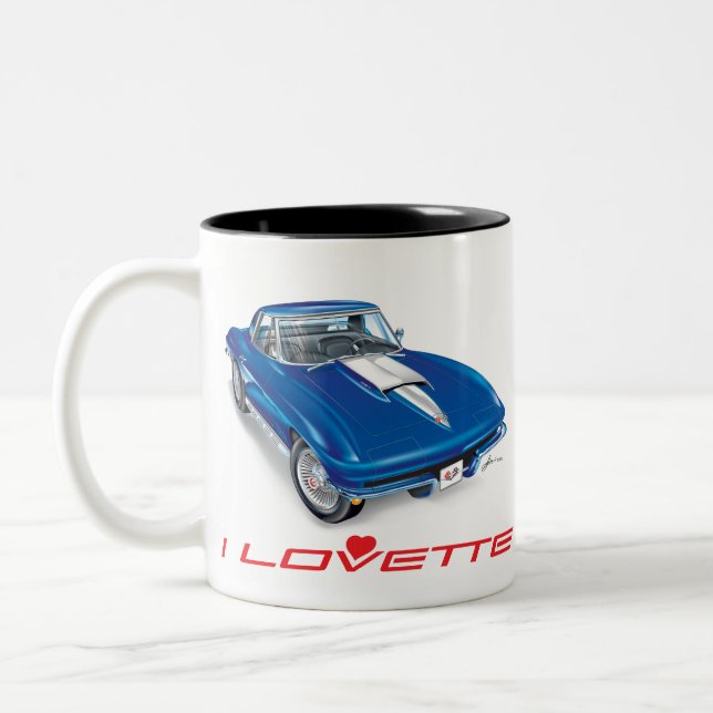JAG LOVETTE UNIQUE CAR DESIGN Två-Tonad MUGG (Vänster)