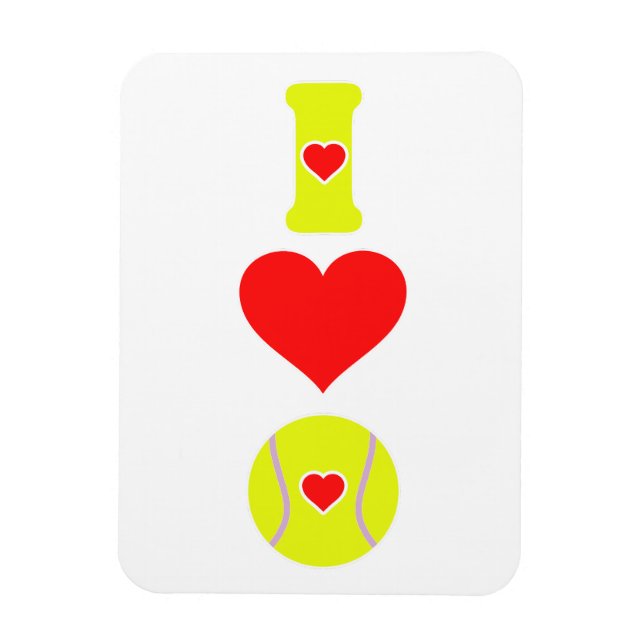 Jag lovgtennis magnet (Vertikal)