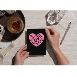 Jag Lowkey Kärlek You Valentine Julkort