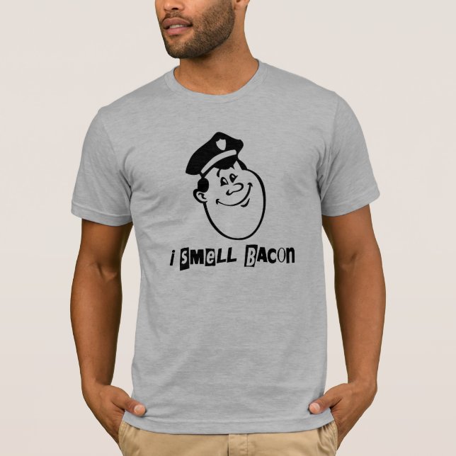 JAG LUKTAR den grafiska utslagsplatsen för BACON~ Tee Shirt (Framsida)