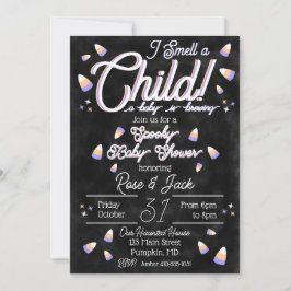 Jag luktar ett barn inbjudningar