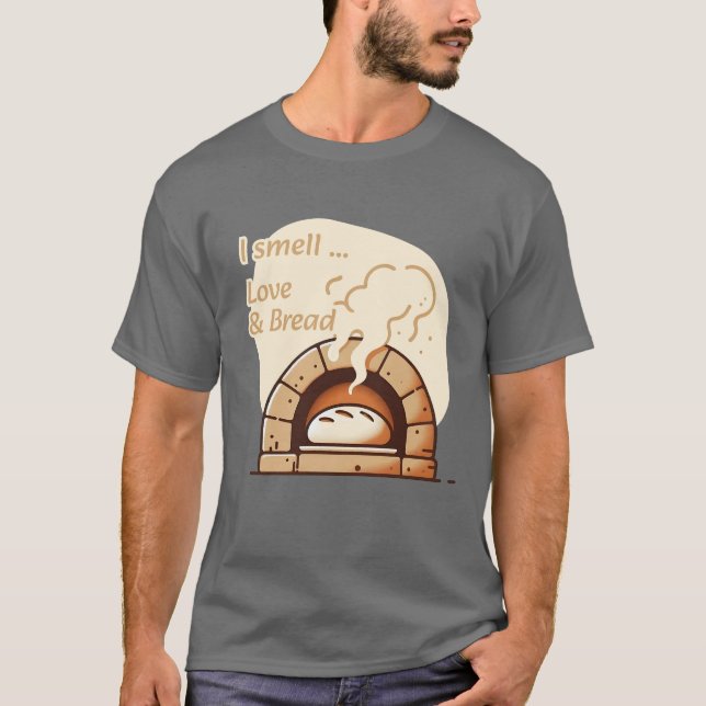 Jag luktar kärlek & bröd t shirt (Framsida)