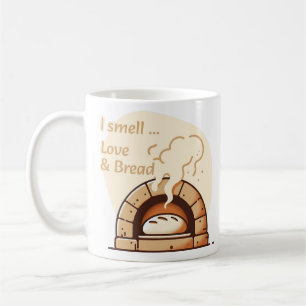 Jag luktar Kärlek och Bread Kaffemugg