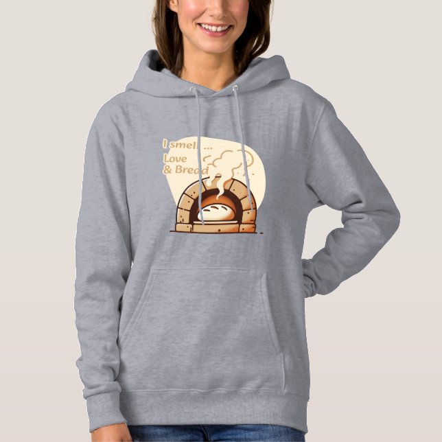 Jag luktar Kärlek och Bread T Shirt (Framsida)