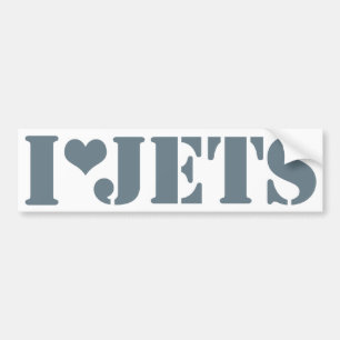 Jag Luv Jet Bumper Sticker Bildekal