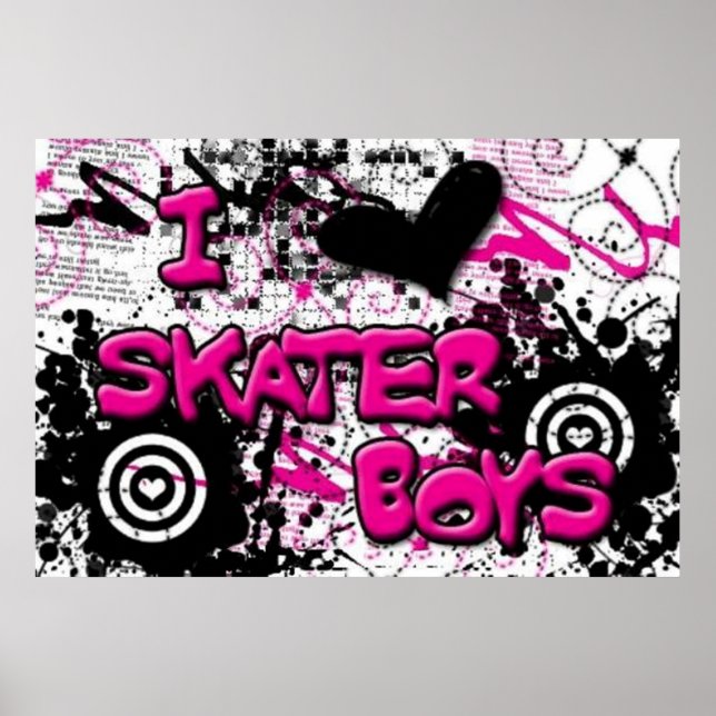 Jag Luv Skater Boys Poster (Framsidan)