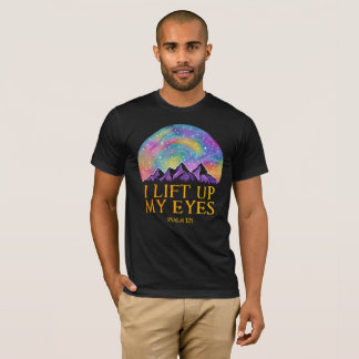 Jag lyfter mina ögon – Psaltaren 121 Skriftkonst T Shirt