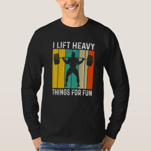 Jag Lyfter Tunga Sak För Nöjes Skull Bodybuilding T Shirt