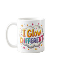 Jag Lyser Olika Färgrik Motiverande Mugg