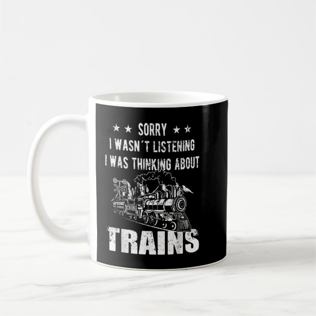 Jag lyssnade inte på Railroad Collector Model Kaffemugg (Vänster)
