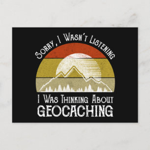 Jag lyssnade inte på tanken på Geocaching Vykort