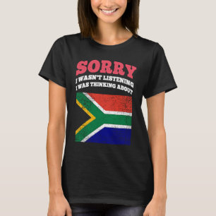 Jag lyssnade på att jag tänkte på Sydafrika T Shirt